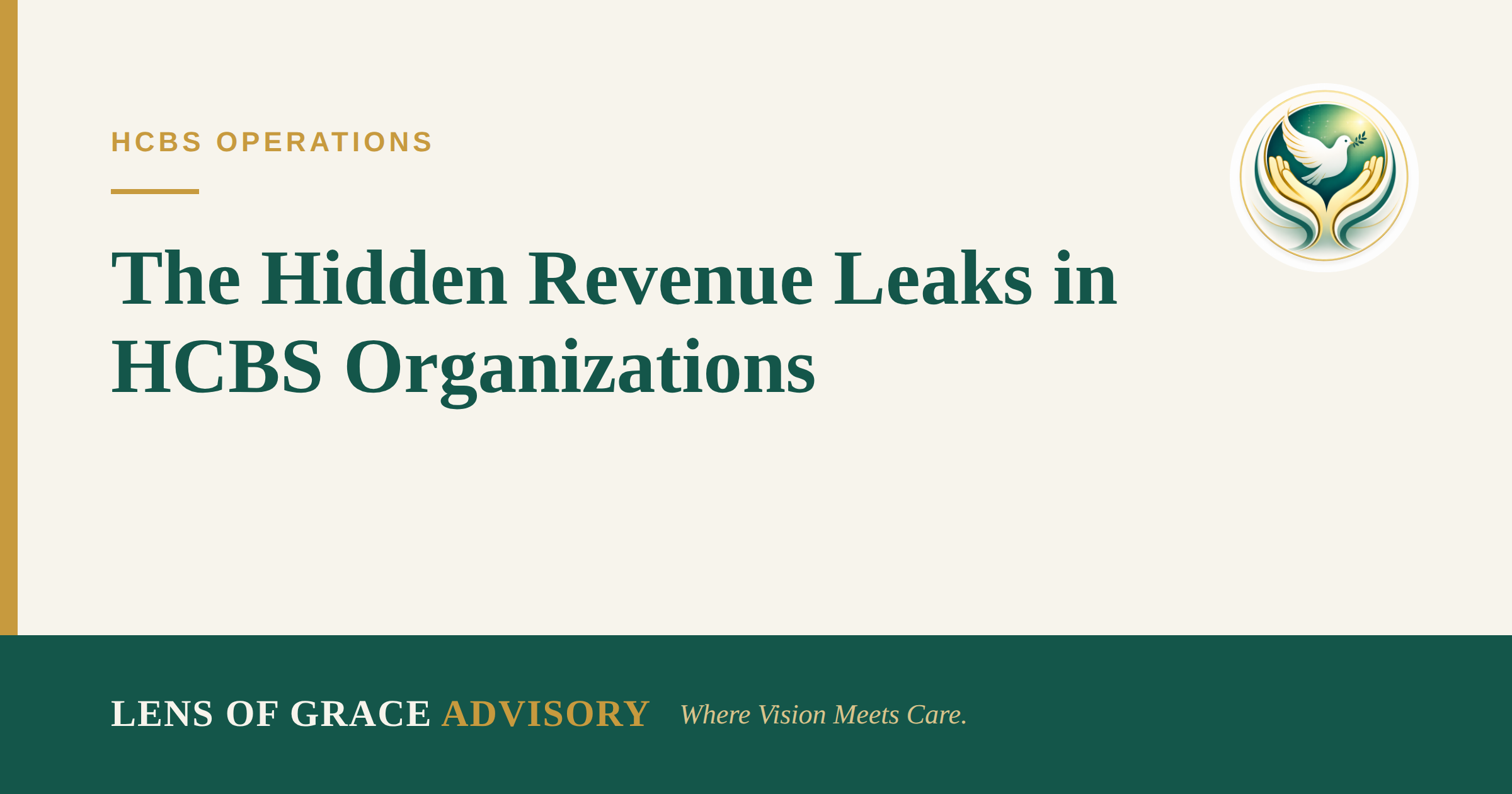 Finding hidden revenue leaks in HCBS organizations before they become a crisis — Lens of Grace Advisory